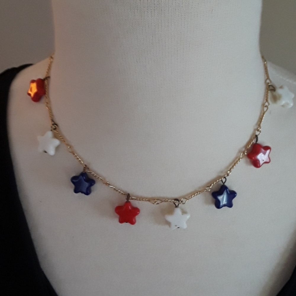 Red, White & Blue Necklace